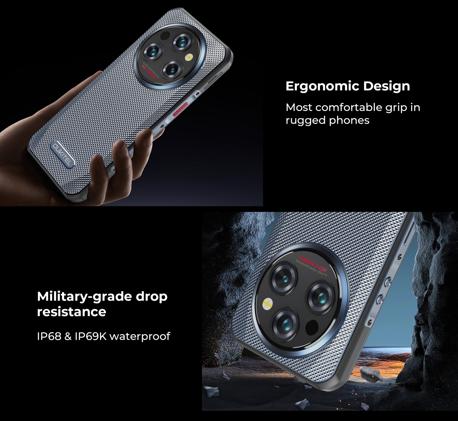 OUKITEL WP35 PRO,CPU:Dimensity 6300 120Hz 6.6-inch,12GB RAM,512GB ROM