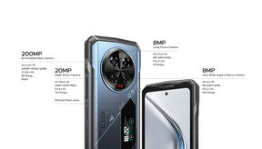 DOOGEE V40 Pro tela principal de 6,78 polegadas tela traseira multifuncional IPS de 1,47 polegadas 16GB RAM 512GB ROM.