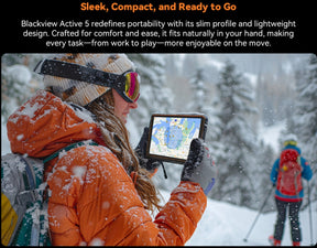 Blackview Active 5, CPU: T615 90Hz 8,68 polegadas, Android 15,8GB RAM 128GB ROM