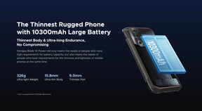 DOOGEE Blade 10 power fornecimento de energia, CPU: T615 120Hz de 6,6 polegadas, venda quente de novo NFC 4G três provas smartphone, 6GB RAM, 256GB ROM