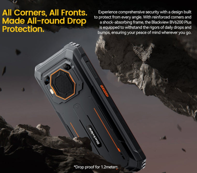 Blackview BV6200 Plus, CPU：T606 120Hz 6.56 Inches, 8GB RAM, 256GB ROM