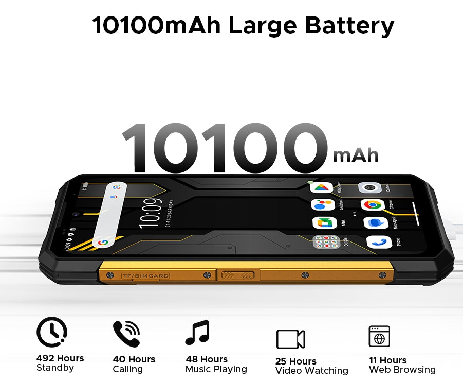 DOOGEE S200X,CPU:Dimensão 7050 120Hz 6,72 polegadas,10100mAh Grande Bateria,12GB RAM,512GB ROM