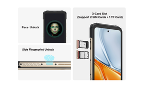 DOOGEE Blade20 Turbo, CPU: Tamanho 7050 120Hz 6,6 polegadas, 8GB RAM, 256GB ROM