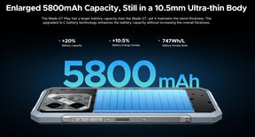 DOOGEE Blade GT Play,CPU: Tamanho 7025 120Hz 6,72 polegadas [banda de frequência global 5G] NFC smartphone,8GB RAM,256GB ROM