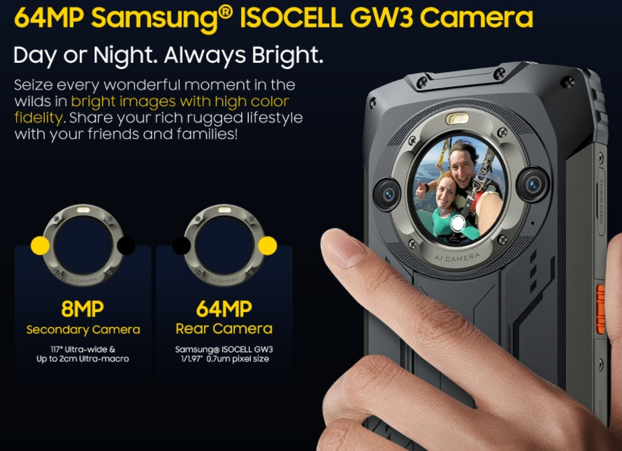 Blackview BV9300 PRO, CPU G99 120Hz 6,7 polegadas, 12GB RAM, 256GB ROM