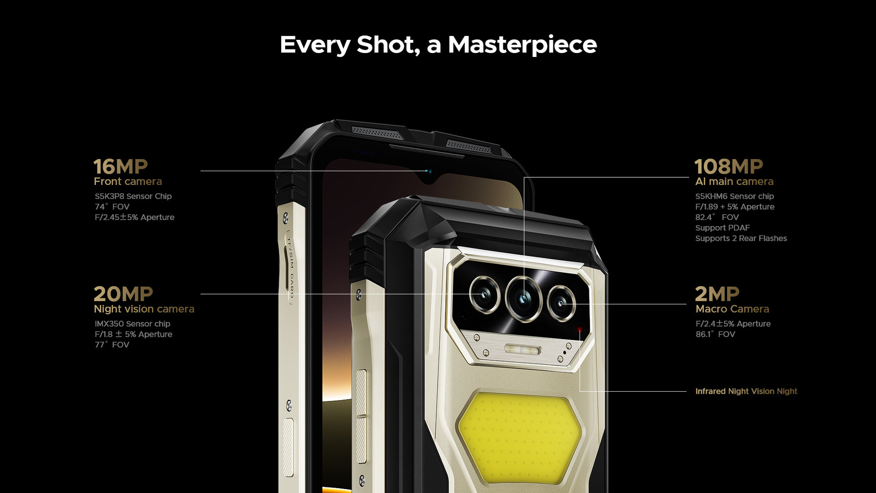 DOOGE V Max S, CPU: tamanho 7050 120Hz 6,6 polegadas, 22000mAh bateria de grande capacidade,8GB RAM, 256GB ROM