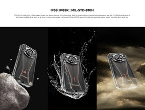 DOOGEE S Punk PRO, CPU: T7280 120Hz de 6,6 polegadas,10800mAh NFC 8GB RAM, 512GB ROM