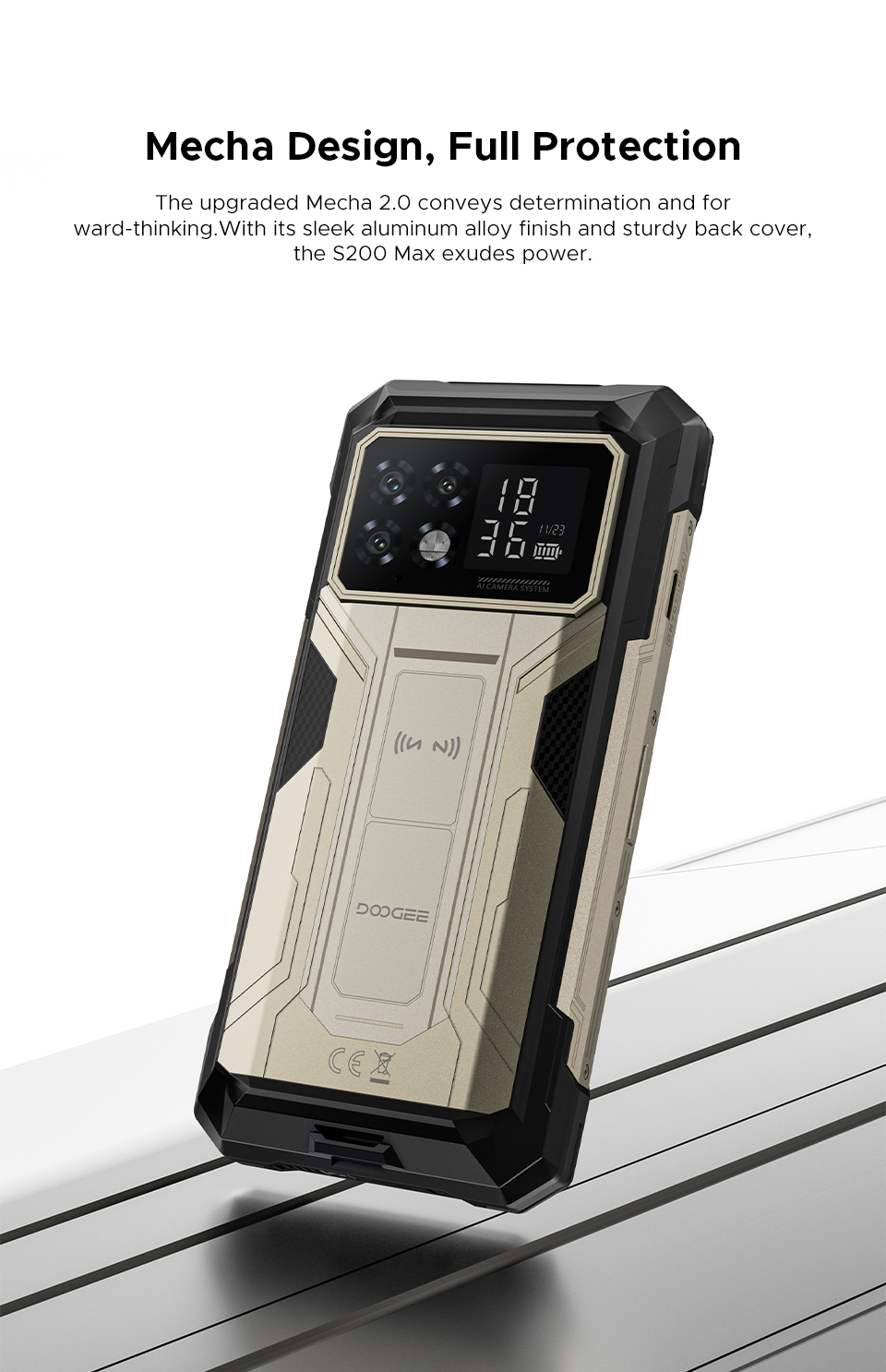 DOOGEE S200 MAX,CPU:Dimensity 7050 120Hz 6.72inch,16GB RAM,512GB ROM,66W Fast Charging