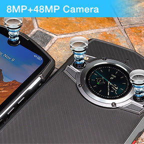 Unihertz-1 TICK TOCK-S(with screen) 6,53 polegadas 5G Tela principal de 6,53 polegadas/tela secundária de 1,3 polegadas 8 GB de RAM 256 GB de ROM