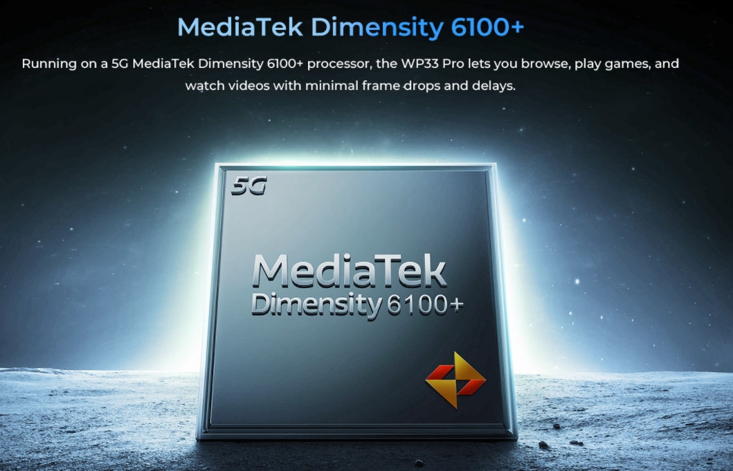 OUKITEL WP33 PRO, CPU Dimensity 6100+120Hz 6.6-inch,8GB RAM, 256GB ROM