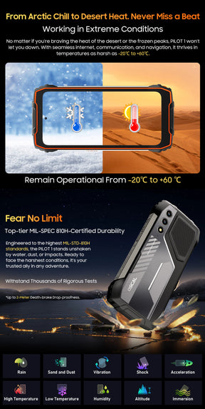 OSCAL PILOT 1,CPU:MT6769V 120Hz 6.67 inches,NFC 4G Three Proof Smartphone, 6GB RAM,256GB ROM