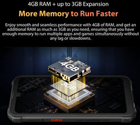 Blackview BV4800 Pro,CPU:T606 120Hz 6.56-inch Screen, 4GB RAM, 128GB ROM