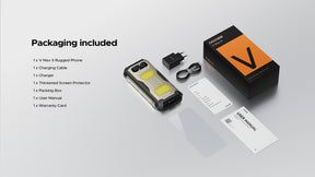 DOOGE V Max S, CPU: tamanho 7050 120Hz 6,6 polegadas, 22000mAh bateria de grande capacidade,8GB RAM, 256GB ROM