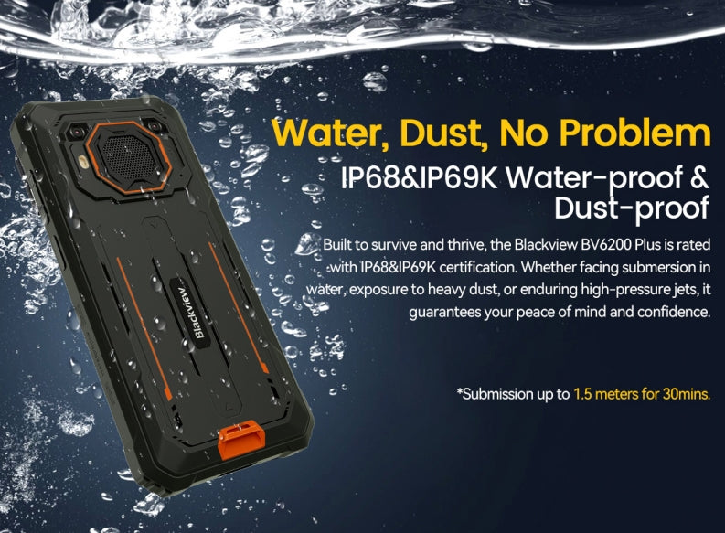 Blackview BV6200 Plus, CPU：T606 120Hz 6.56 Inches, 8GB RAM, 256GB ROM