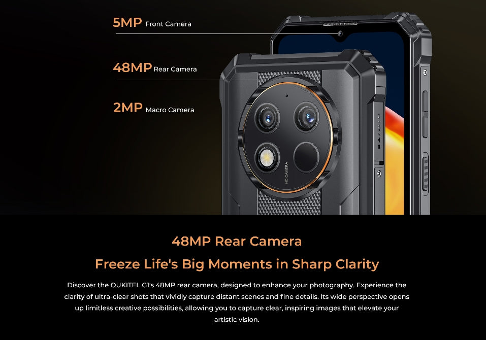 OUKITEL G1, CPU T606 120Hz 6.52 inches, 6GB RAM, 256GB ROM