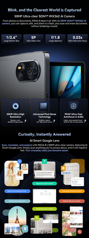 Blackview MEGA 8,CPU:UMS9230S 120Hz 13 pulgadas,12GB RAM,256GB ROM