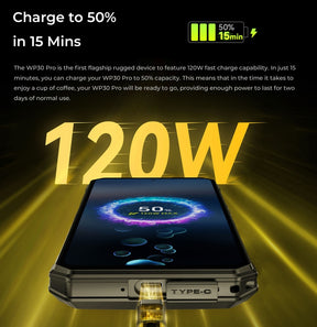 OUKITEL WP30 PRO, CPU Dimensity 8050 120Hz 6.78 Inches,12GB RAM, 512GB ROM