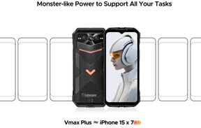 DOOGEE V MAX PLUS, CPU Dimension 7050 120Hz 6,58 Inches, [5G Global Frequency Band] 16GB RAM, 512GB ROM