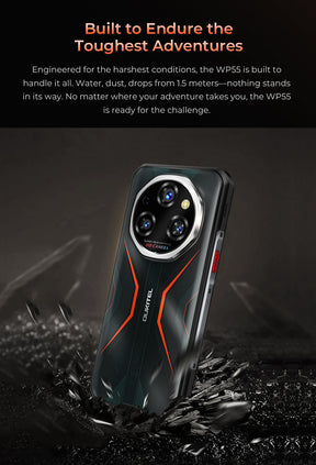 OUKITEL WP55,CPU:Dimensity 7025  120Hz  6.6-inch,12GB RAM,256GB ROM