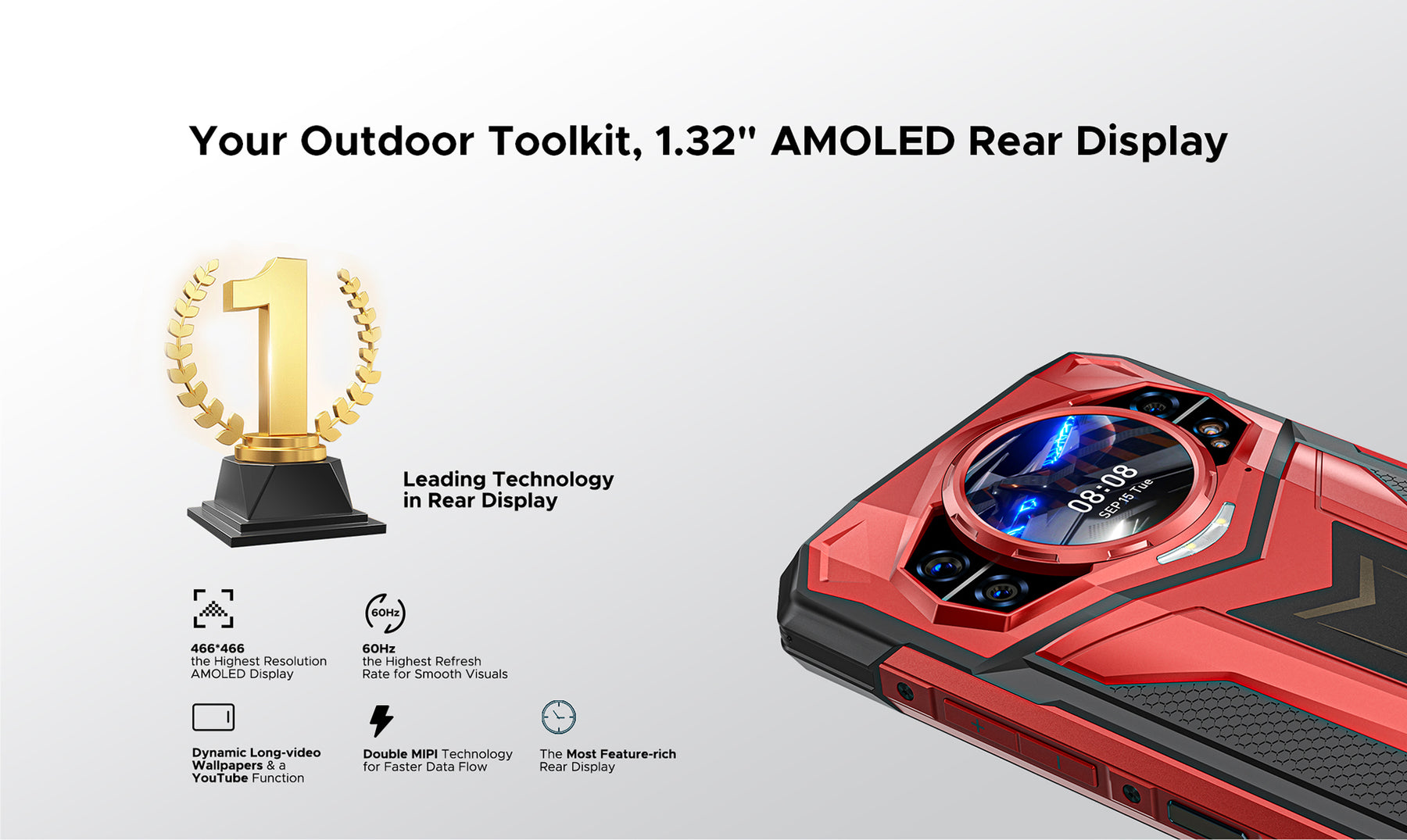 DOOGEE S200 PLUS, CPU: Dimensity 7300 120HZ 6.72 Inch, [5G Global Frequency Band] 12GB RAM, 512GB ROM