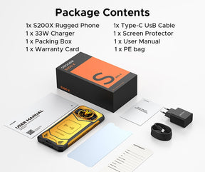 DOOGEE S200X,CPU:Dimensão 7050 120Hz 6,72 polegadas,10100mAh Grande Bateria,12GB RAM,512GB ROM