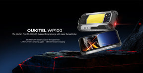 OUKITEL WP100 Distance Measuring Editionk,CPU:Dimensity 7300 120Hz 6.8inch,33000MAH Battery,12GB RAM,512GB ROM