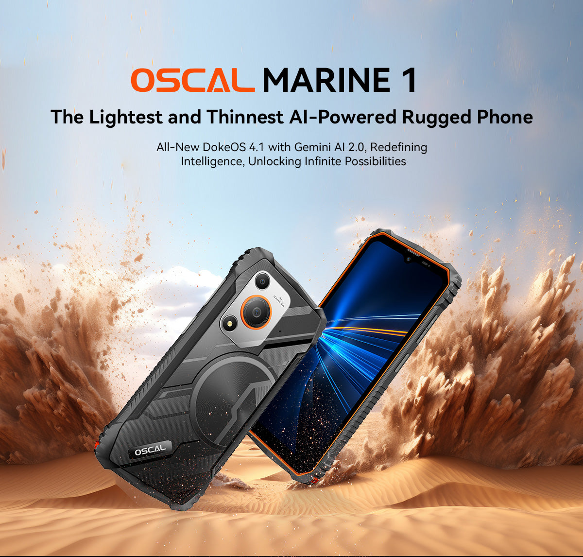 OSCAL MARINE 1,CPU:UMS9230E  120Hz 6.56-inch,5100mAh Battery,4GB RAM,128GB ROM