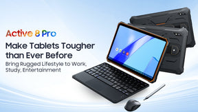 Blackview Active 8 Pro, 22000MAH grande bateria, 4G três comprimidos, 8GB RAM, 256GB ROM