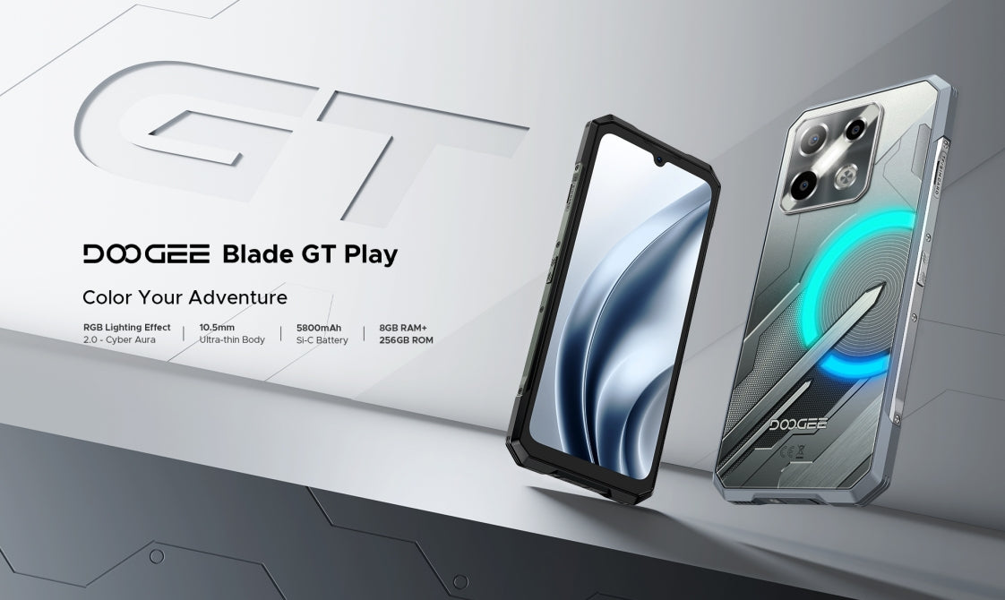 DOOGEE Blade GT Play,CPU: Tamanho 7025 120Hz 6,72 polegadas [banda de frequência global 5G] NFC smartphone,8GB RAM,256GB ROM