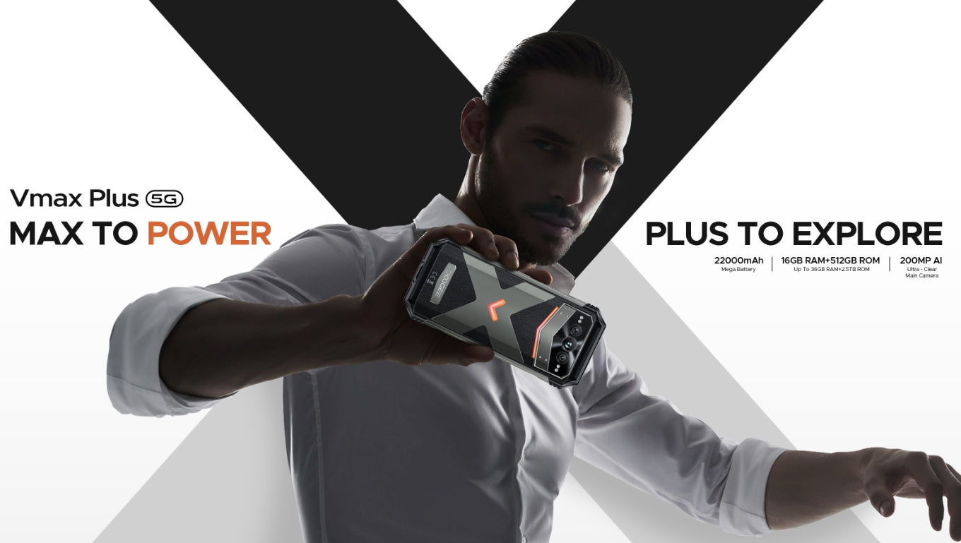 DOOGEE V MAX PLUS, CPU Dimension 7050 120Hz 6,58 Inches, [5G Global Frequency Band] 16GB RAM, 512GB ROM