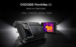 DOOGEE FIRE 6 MAX, CPU: Tamanho 7050 120Hz 6,72 polegadas, [banda de frequência global 5G]  20800mAh grande bateria 8GB RAM, 256GB ROM