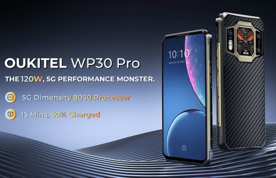 OUKITEL WP30 PRO, CPU Dimensity 8050 120Hz 6.78 Inches,12GB RAM, 512GB ROM