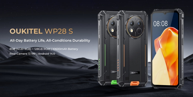 OUKITEL WP28S, CPU T606 120Hz 6.52 inches, 4GB RAM, 128GB ROM