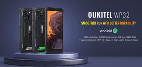 OUKITEL WP32, CPU T606 120Hz 5.93 inches,4GB RAM, 128GB ROM