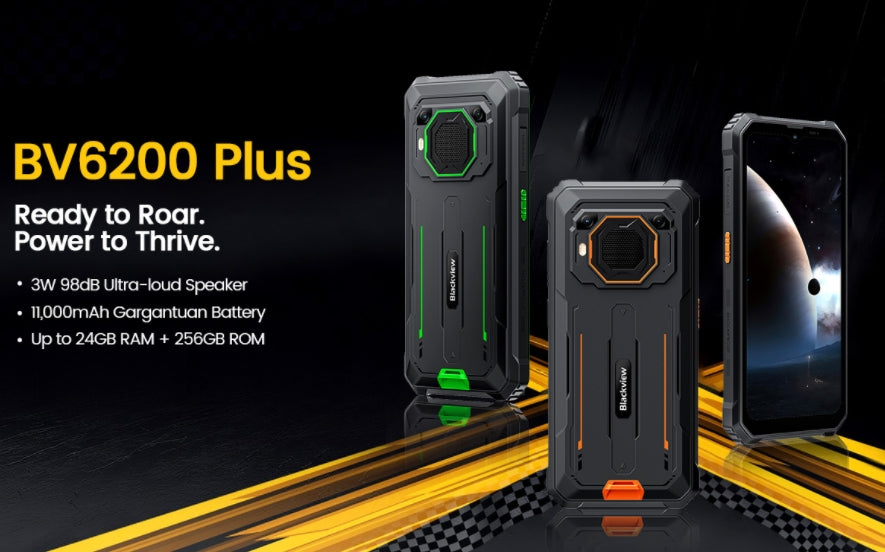 Blackview BV6200 Plus, CPU：T606 120Hz 6.56 Inches, 8GB RAM, 256GB ROM