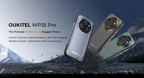 OUKITEL WP35 PRO,CPU:Dimensity 6300 120Hz 6.6-inch,12GB RAM,512GB ROM