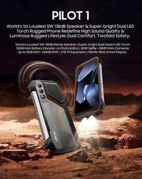 OSCAL PILOT 1,CPU:MT6769V 120Hz 6.67 inches,NFC 4G Three Proof Smartphone, 6GB RAM,256GB ROM