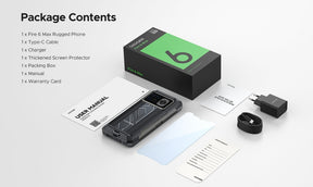 DOOGEE FIRE 6 MAX, CPU: Tamanho 7050 120Hz 6,72 polegadas, [banda de frequência global 5G]  20800mAh grande bateria 8GB RAM, 256GB ROM