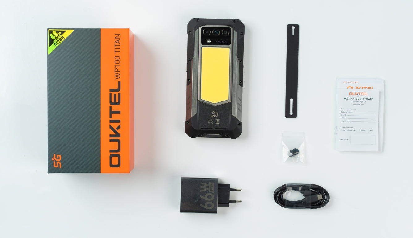 OUKITEL WP100 TITAN,CPU:Dimensity 7300 120Hz 6.8-inch screen,33000mAh Battery,16GB RAM,512GB ROM