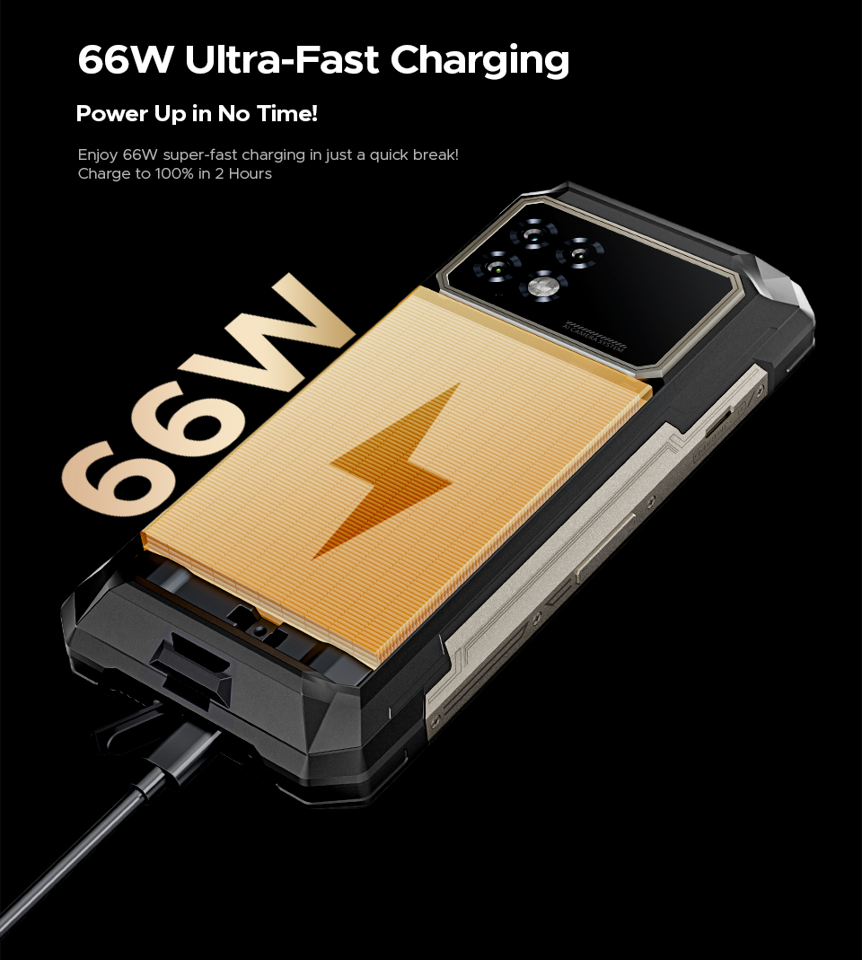 DOOGEE S200 MAX,CPU:Dimensity 7050 120Hz 6.72inch,16GB RAM,512GB ROM,66W Fast Charging