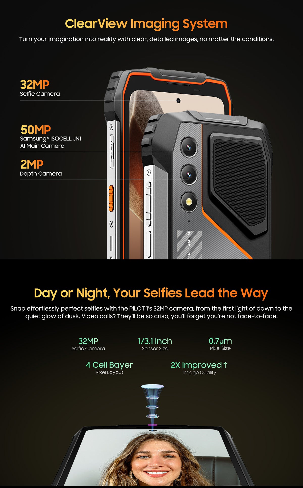 OSCAL PILOT 1,CPU:MT6769V 120Hz 6.67 inches,NFC 4G Three Proof Smartphone, 6GB RAM,256GB ROM