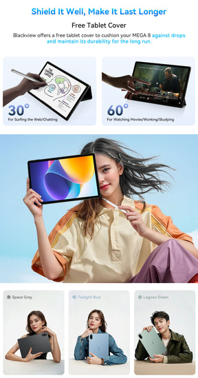 Blackview MEGA 8,CPU:UMS9230S 120Hz 13 polegadas,12GB RAM,512GB ROM
