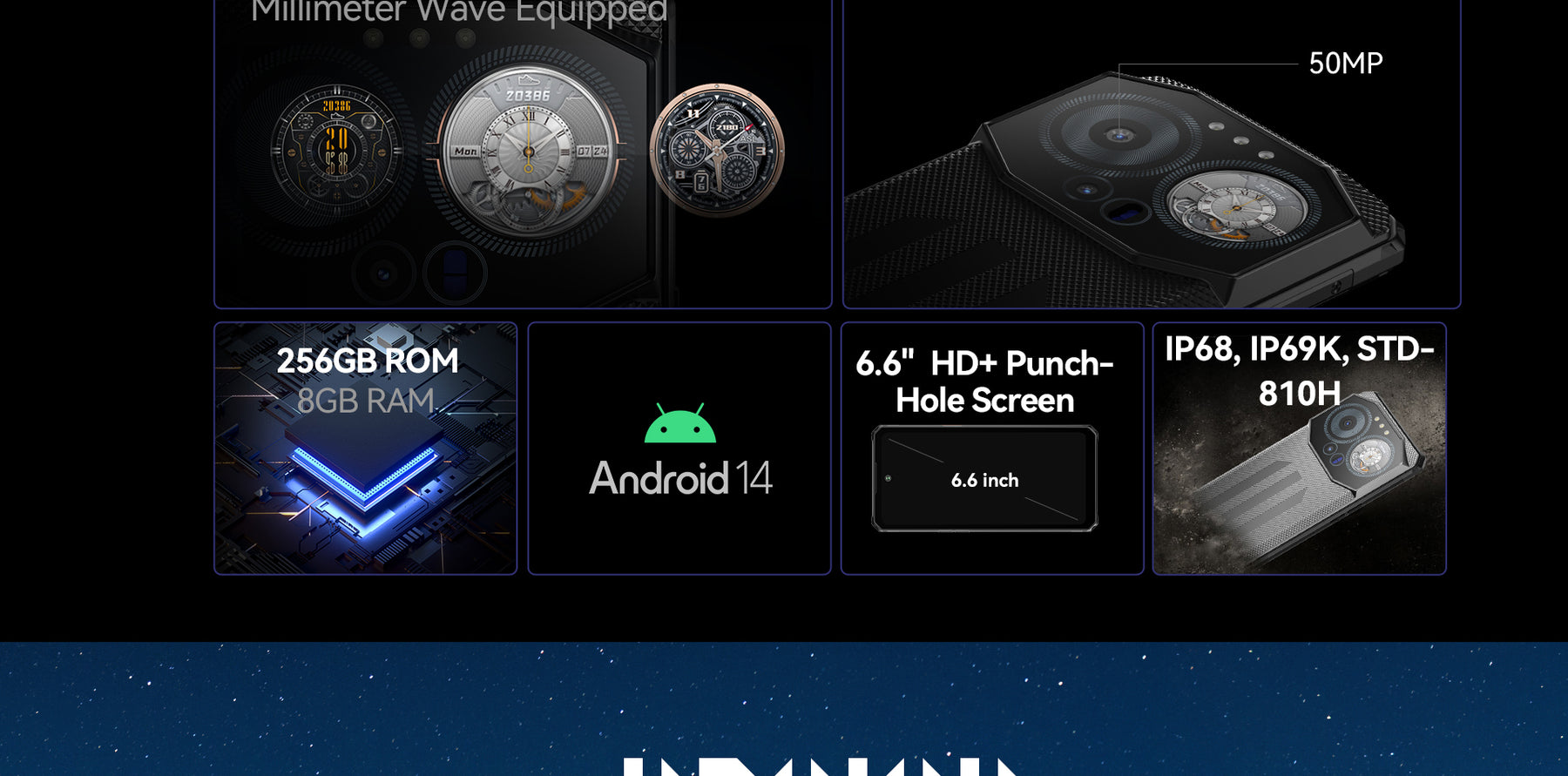 IIIF150 B3C CPU:T606 120Hz 6,6 polegadas 4GB RAM 256GB ROM