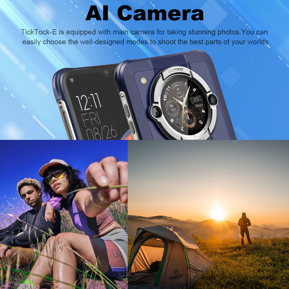 Smartphone Unihertz-1TickTock E 4G de 6,5 polegadas, 4 GB de RAM 64 GB de ROM