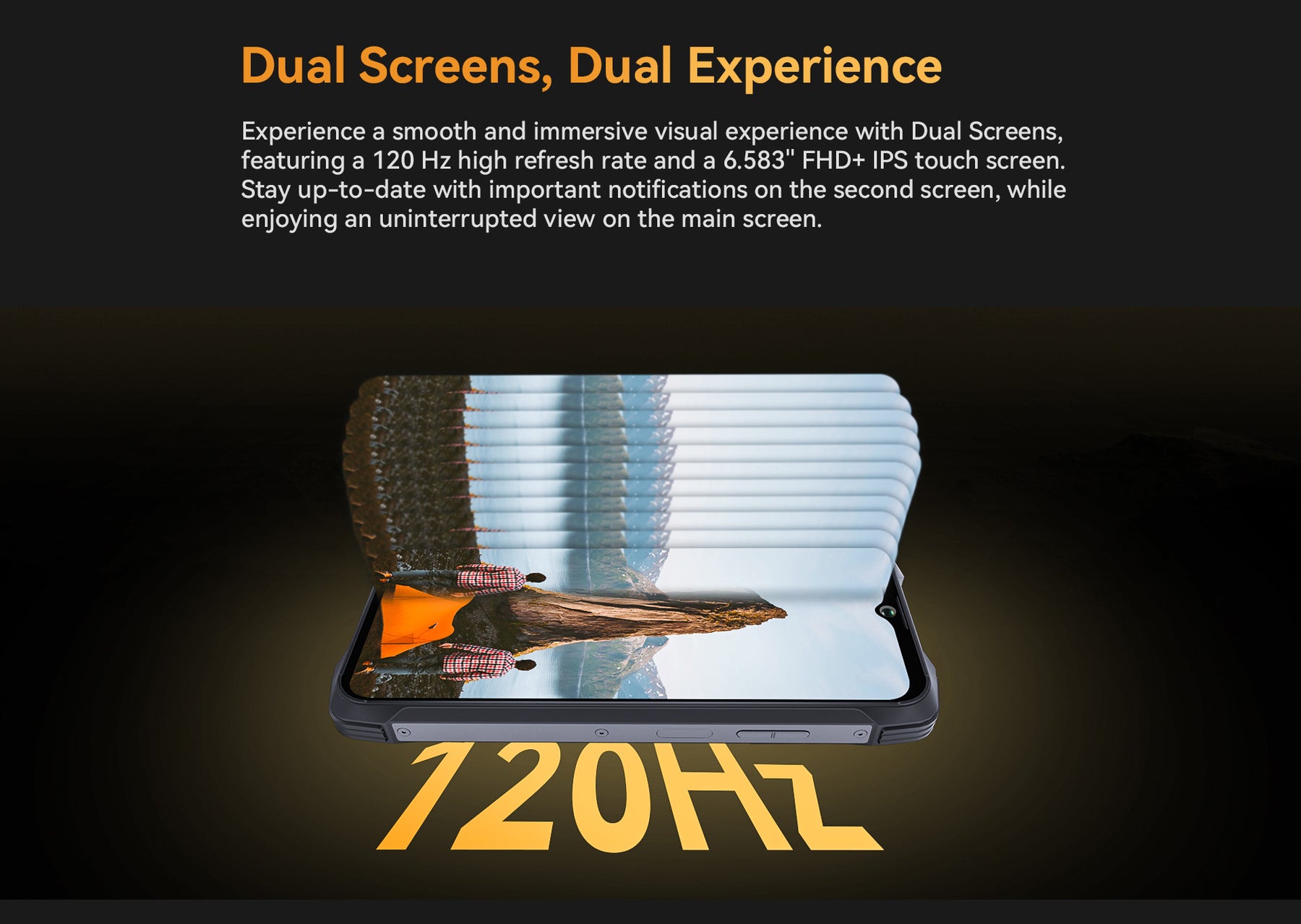 Cubot KingKong 9 120Hz Tela de 6,583 polegadas 12GB RAM 256GB ROM Câmera de 100MP NFC