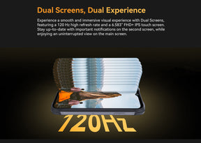 Cubot KingKong 9 120Hz Tela de 6,583 polegadas 12GB RAM 256GB ROM Câmera de 100MP NFC