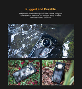 Cubot KingKong 9 120Hz Tela de 6,583 polegadas 12GB RAM 256GB ROM Câmera de 100MP NFC