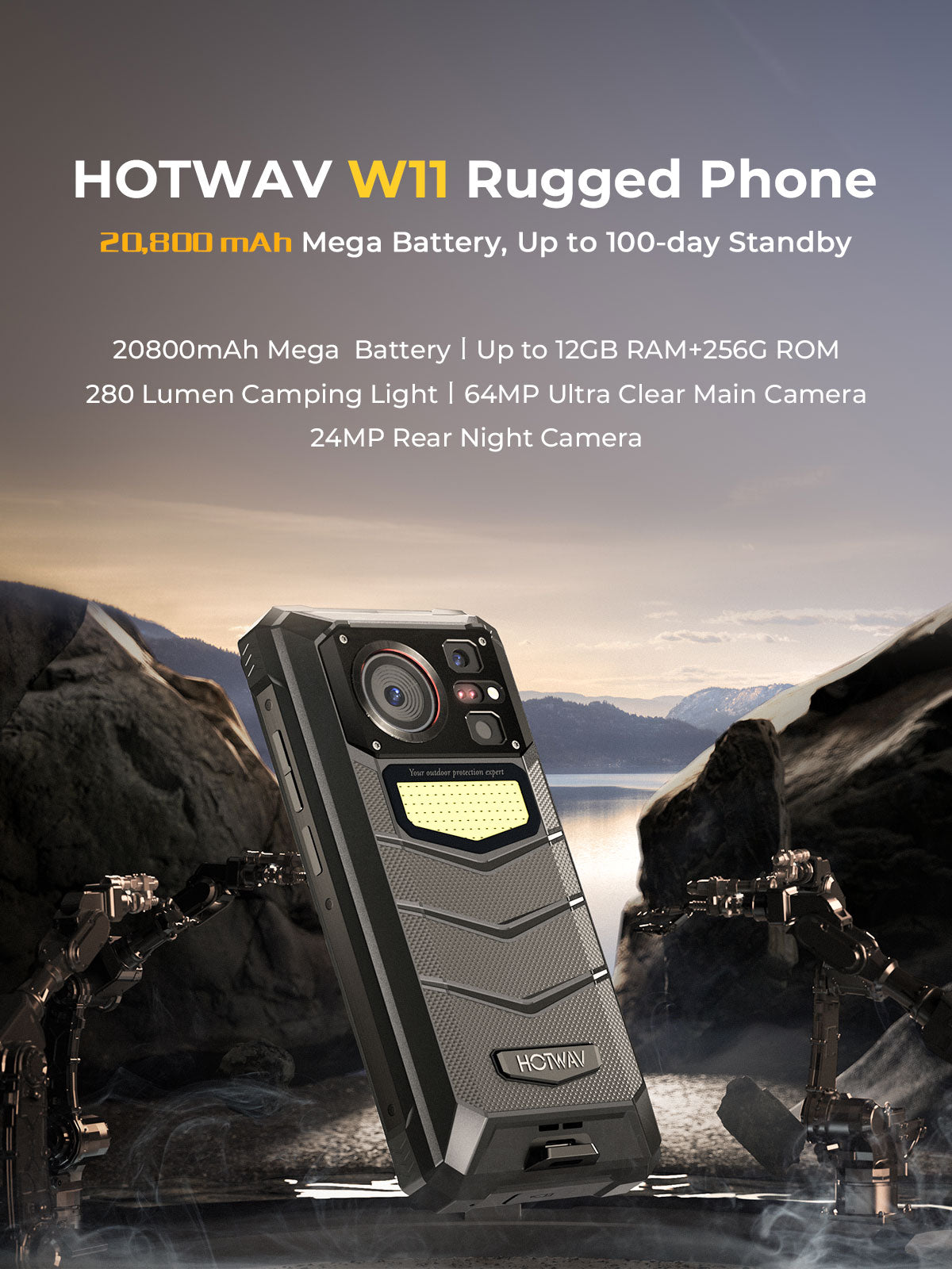 HOTWAV W11 CPU:MT8788 120Hz 6,6 polegadas 6GB RAM 256GB ROM