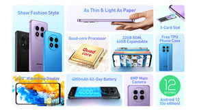 Ulefone NOTE 15 CPU: MT6580 6,22 polegadas 2GB RAM64GB ROM [Full Netcom]